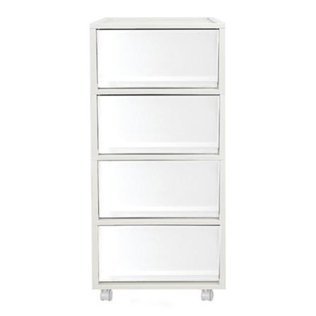 4 TIER DRAWER DKW MONO 34.2X36.5X74CM WHITE