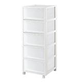 5 TIERS DRAWER MONO 34.2X36.5X90.8CM WHITE