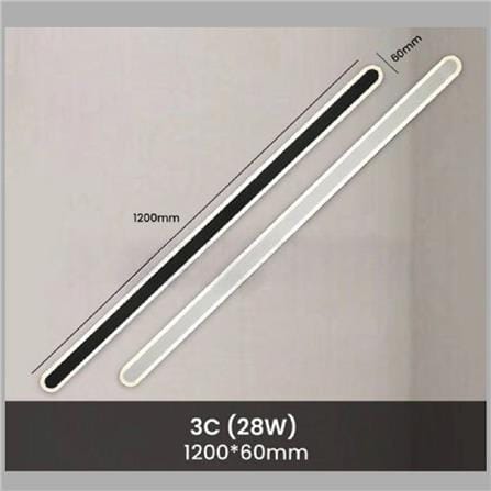 BRIGHT OBJECTIVES WALL LAMP 14233/1200 BK 3 COLOR 28 WATT BLACK
