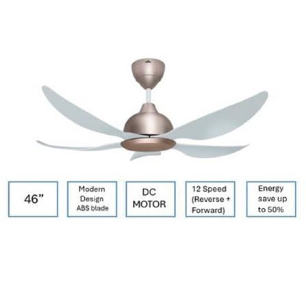DEKA CEILING FAN GENO 46 ROSE GOLD 5B 46"
