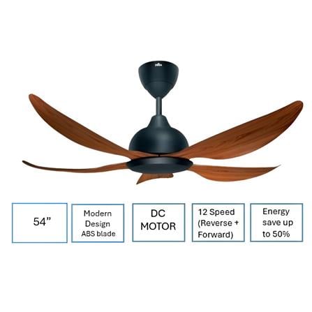 DEKA CEILING FAN GENO 54 5BLADES 54" OAK