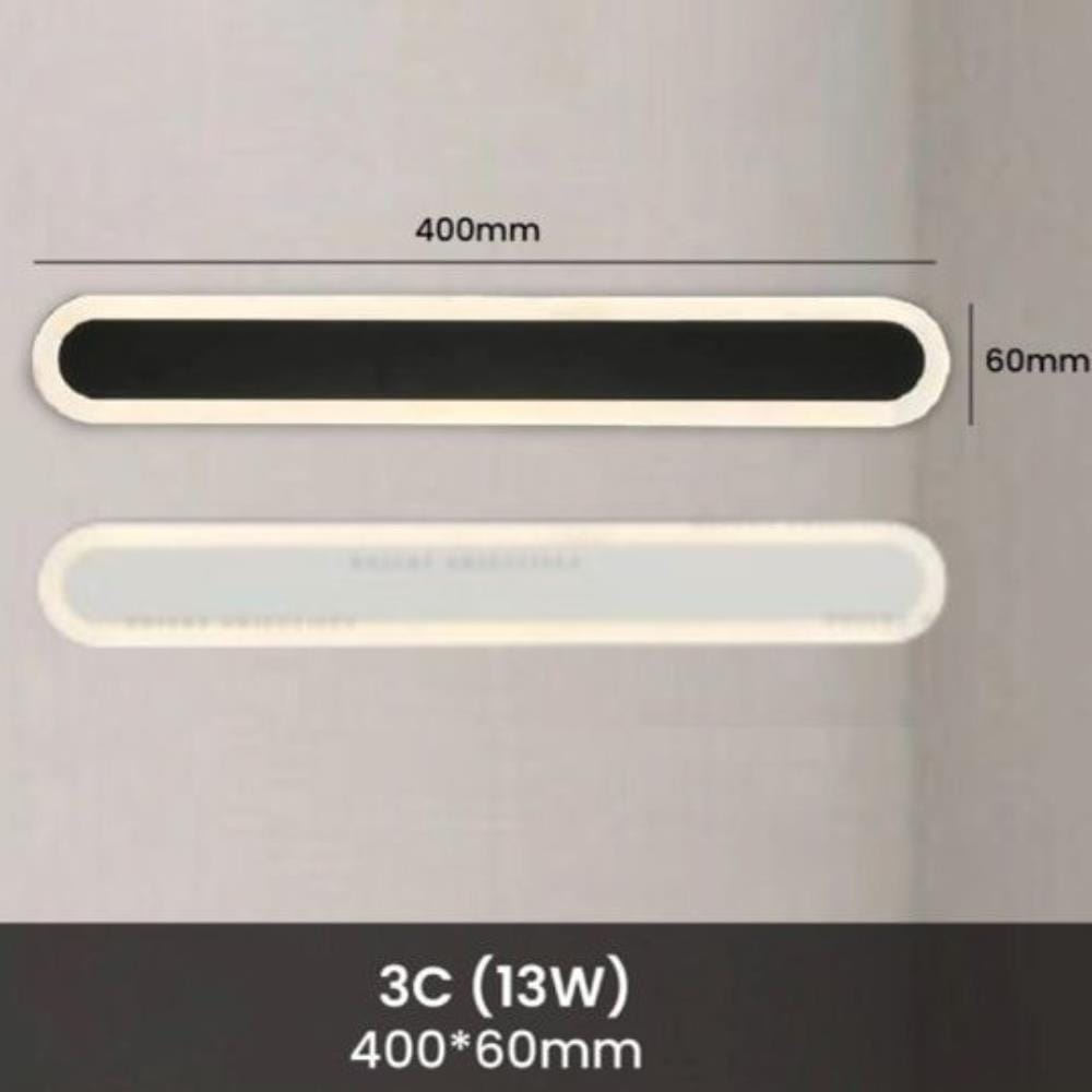 BRIGHT OBJECTIVES WALL LAMP 14233/400 BK 3 COLOR 13 WATT BLACK