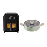 TEFAL AIR FRYER/SHALLOW POT EY8218+G17470 BUNDLE 6L/24CM