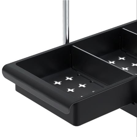 2TIER UNDER SINK ORGANIZER KECH AMASS 40.7X22X32.5CM BLACK