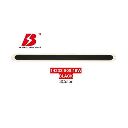 BRIGHT OBJECTIVES WALL LAMP 14233/800 BK 3 COLOR 19 WATT BLACK
