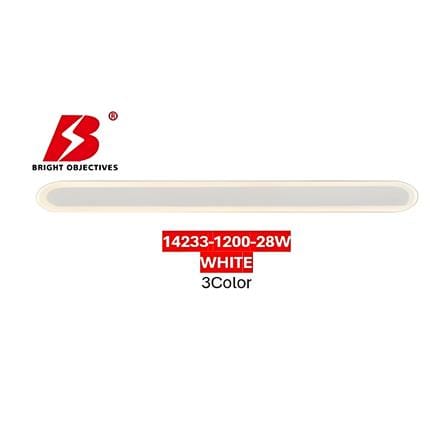 BRIGHT OBJECTIVES WALL LAMP 14233/1200WH 3 COLOR 28 WATT WHITE