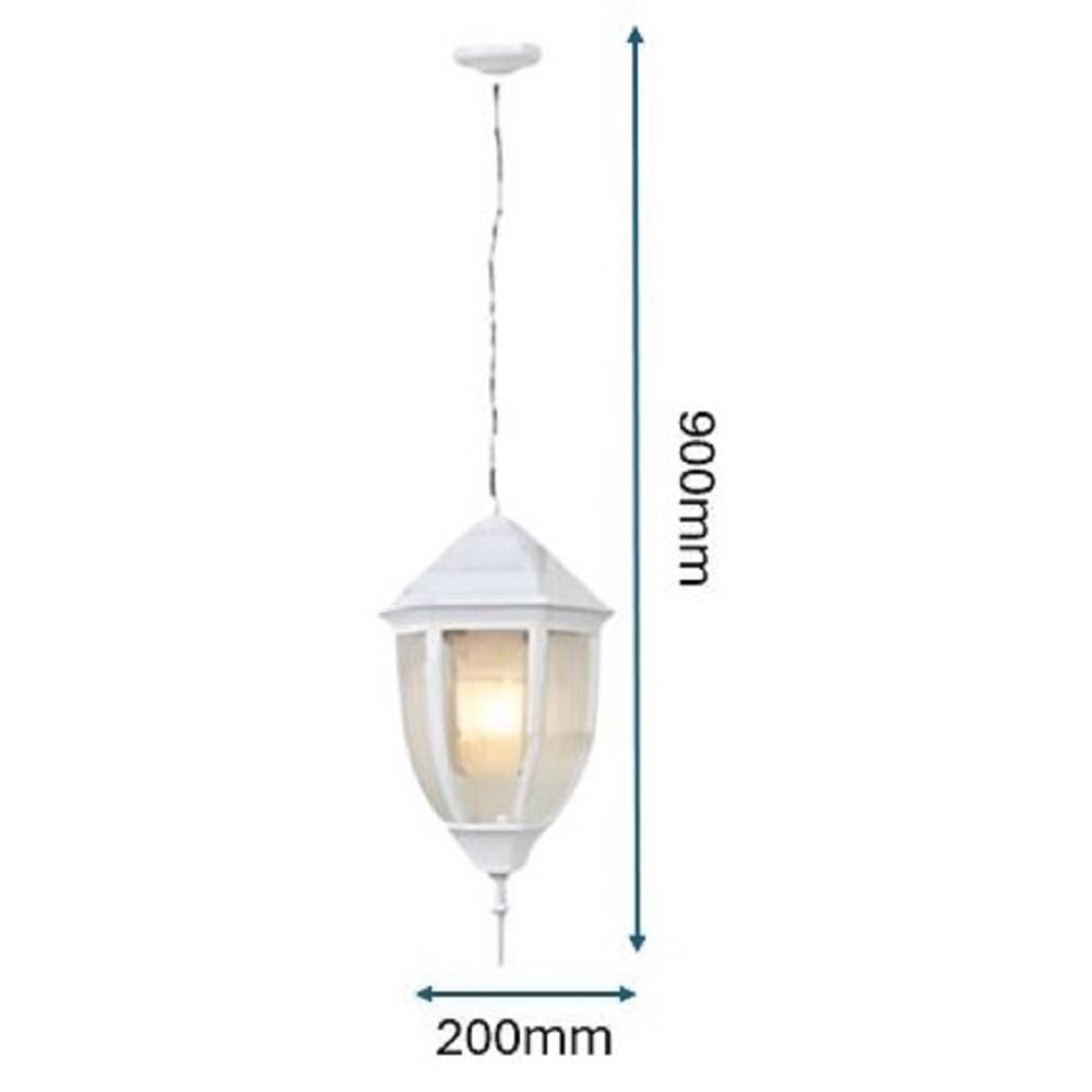 PRE-ORDER BRIGHT OBJECTIVES PENDANT OUTDOOR LAMP 8821/P 900MM E27 WHITE