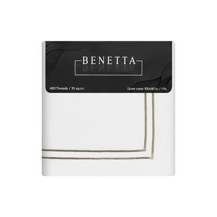 DUVET COVER BENETTA ELEGANCE 100X90IN WHITE [EXCLUSIVE FROM HOMEPRO THAILAND]