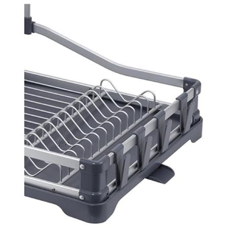 ALUMINIUM DISH RACK 2 TIER TRAY NOBLE KECH 53.2X36.8X26.5CM GREY