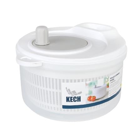 SALAD SPINNER KECH VEGGI WHITE/GREY