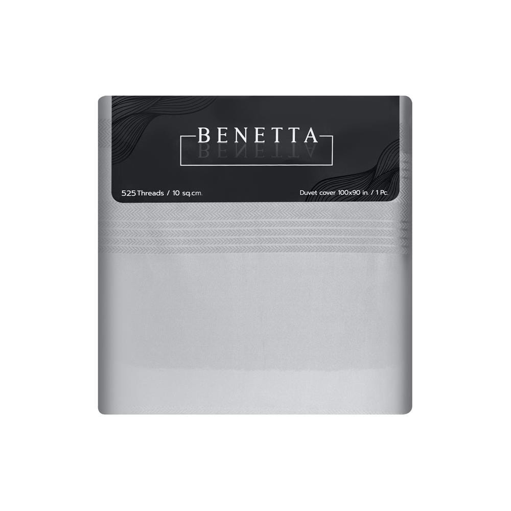 DUVET COVER BENETTA WISDOM 100X90IN METALLIC GREY [EXCLUSIVE FROM HOMEPRO THAILAND]
