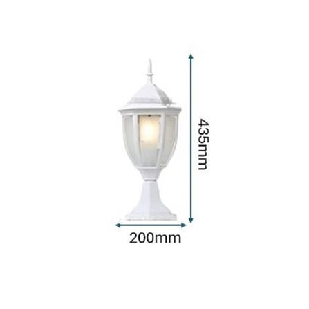 PRE-ORDER BRIGHT OBJECTIVES GATE LAMP 8821/S 435MM E27 WHITE