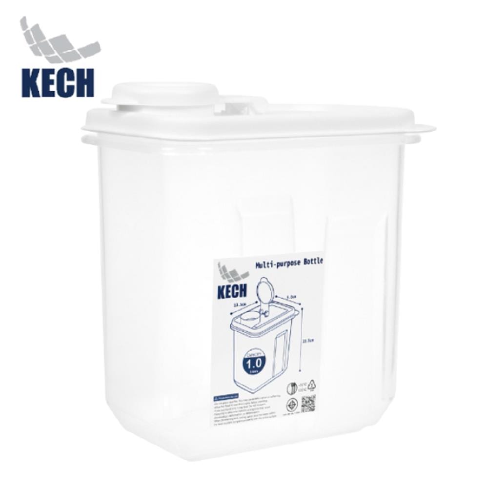 CANISTER PP 1L CLOUD KECH CLEAR 13.5X9X15.5CM