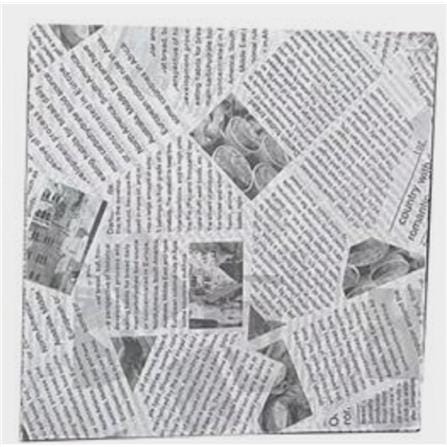 GREASEPROOF PAPER 30X30CM COLOR KIT NEW PACK 100 WHITE/BLACK