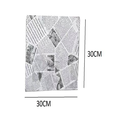 GREASEPROOF PAPER 30X30CM COLOR KIT NEW PACK 100 WHITE/BLACK