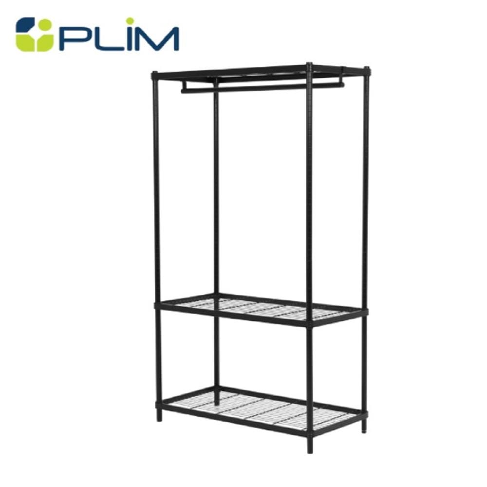 CLOTHES RACK PLIM LINEAR WR90-1-180 90X45X180CM BLACK
