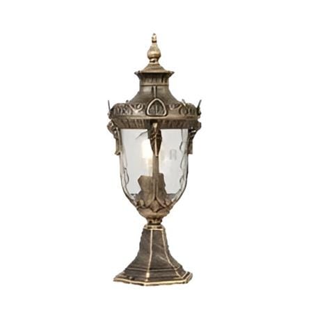 PRE-ORDER BRIGHT OBJECTIVES GATE LAMP 8829/S 415MM E27 ANTIQUE BRASS