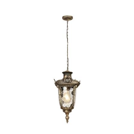 PRE-ORDER BRIGHT OBJECTIVES PENDANT OUTDOOR LAMP 8830/P E27 ANTIQUE BRASS
