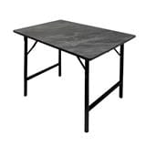 MULTIPURPOSE RECTANGULAR TABLE FURDINI 60X90CM BLACK STONE PATTERN [EXCLUSIVE FROM HOMEPRO THAILAND]