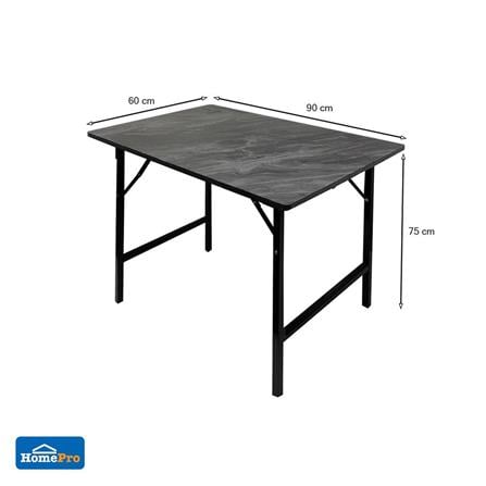 MULTIPURPOSE RECTANGULAR TABLE FURDINI 60X90CM BLACK STONE PATTERN [EXCLUSIVE FROM HOMEPRO THAILAND]