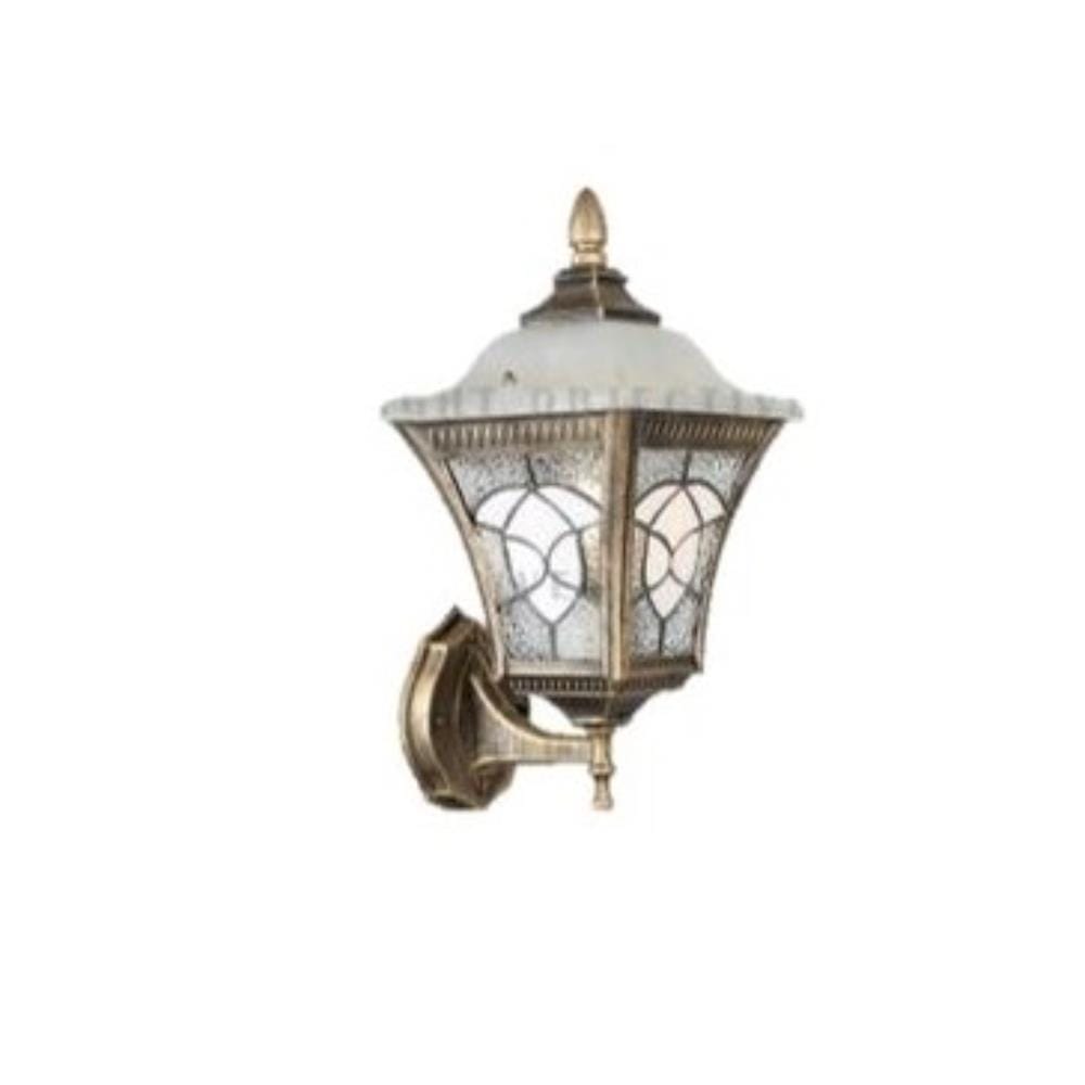 PRE-ORDER BRIGHT OBJECTIVES WALL OUTDOOR 8828/W 380MM E27 ANTIQUE BRASS