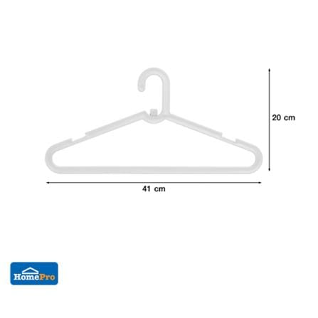 CLOTHES HANGER STACK WHITE PLIM (1x6)