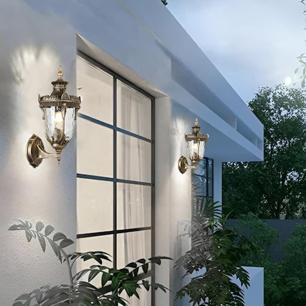 BRIGHT OBJECTIVES WALL OUTDOOR 8829/W 39.5CM E27 ANTIQUE BRASS