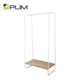 CLOTH RACK WITH 1 SHELF 79X40X150CM PLIM WHITE