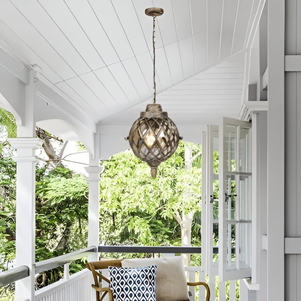 PRE-ORDER BRIGHT OBJECTIVES PENDANT OUTDOOR LAMP 8826/P 900MM E27 ANTIQUE BRASS