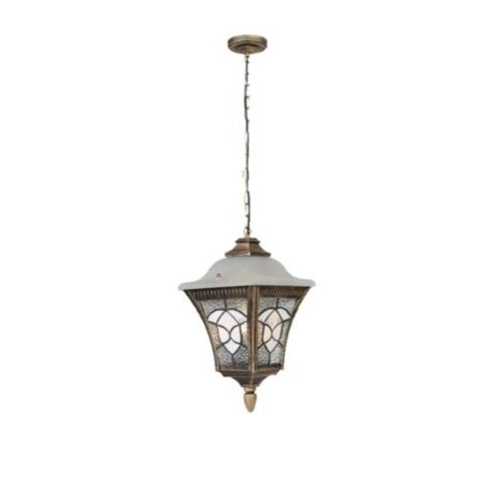 PRE-ORDER BRIGHT OBJECTIVES PENDANT OUTDOOR LAMP 8828/P 900MM E27 ANTIQUE BRASS