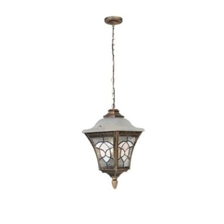 PRE-ORDER BRIGHT OBJECTIVES PENDANT OUTDOOR LAMP 8828/P 900MM E27 ANTIQUE BRASS