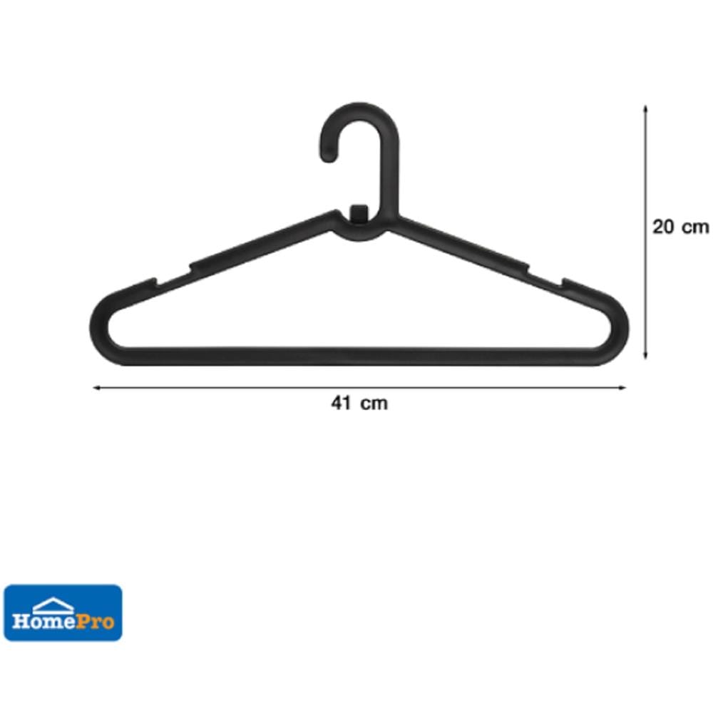 CLOTHES HANGER STACK BLACK PLIM (1x6)