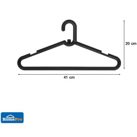 CLOTHES HANGER STACK BLACK PLIM (1x6)