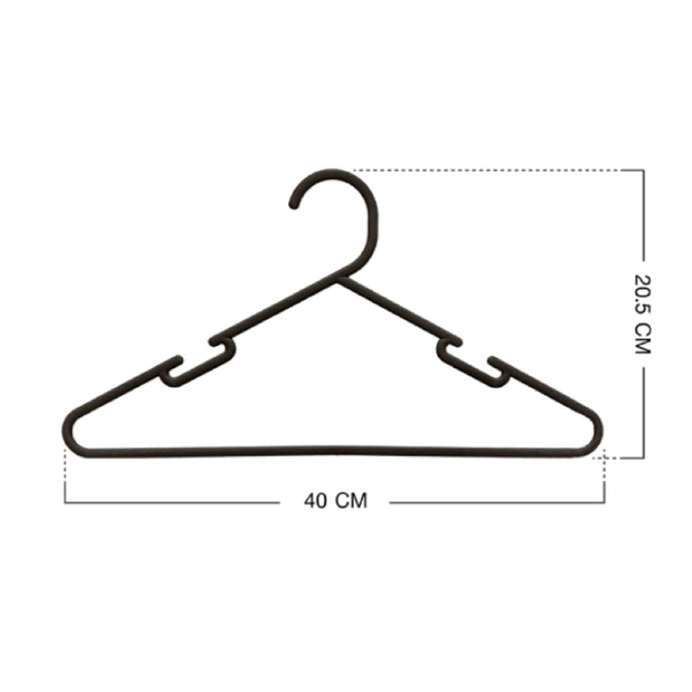 CLOTHES HANGER WATSON BLACK PLIM(1x5)