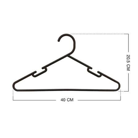 CLOTHES HANGER WATSON BLACK PLIM(1x5)