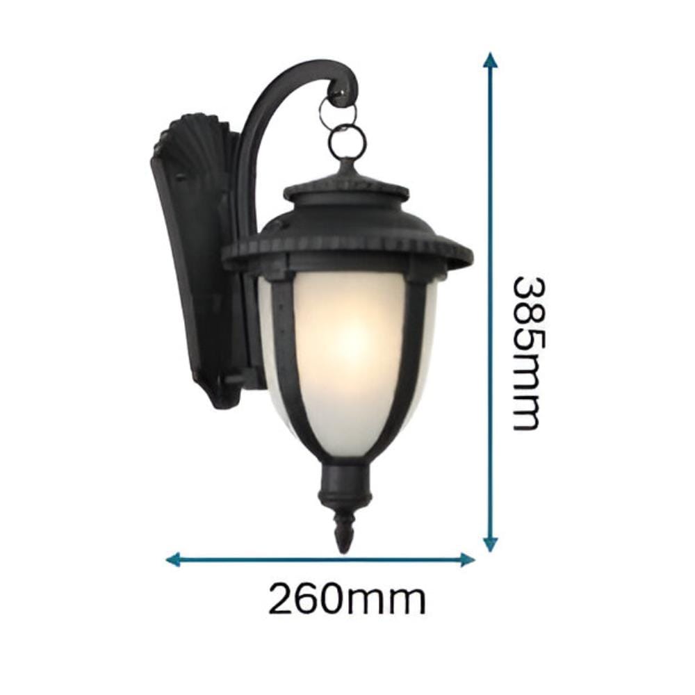 BRIGHT OBJECTIVES WALL OUTDOOR 8832/W 38.5CM E27 BLACK