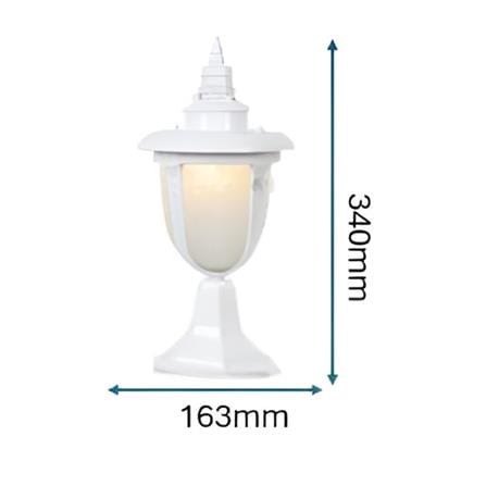 PRE-ORDER BRIGHT OBJECTIVES GATE LAMP 8833/S 340MM E27 WHITE