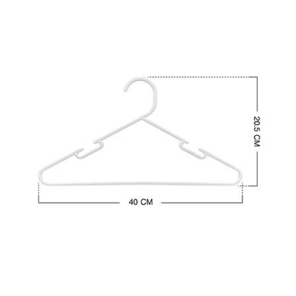 CLOTHES HANGER WATSON WHITE PLIM(1x5)