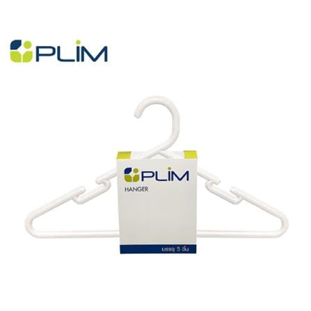 CLOTHES HANGER WATSON WHITE PLIM(1x5)