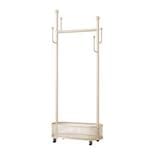 CLOTH RACK WITH BASKET SIMPLE 80CM WHITE 80X32X173CM