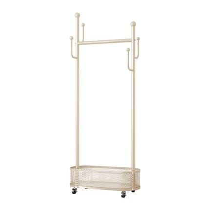 CLOTH RACK WITH BASKET SIMPLE 80CM WHITE 80X32X173CM