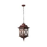 PRE-ORDER BRIGHT OBJECTIVES PENDANT OUTDOOR LAMP 8835/P 900MM E27 RED ANTIQUE BRASS