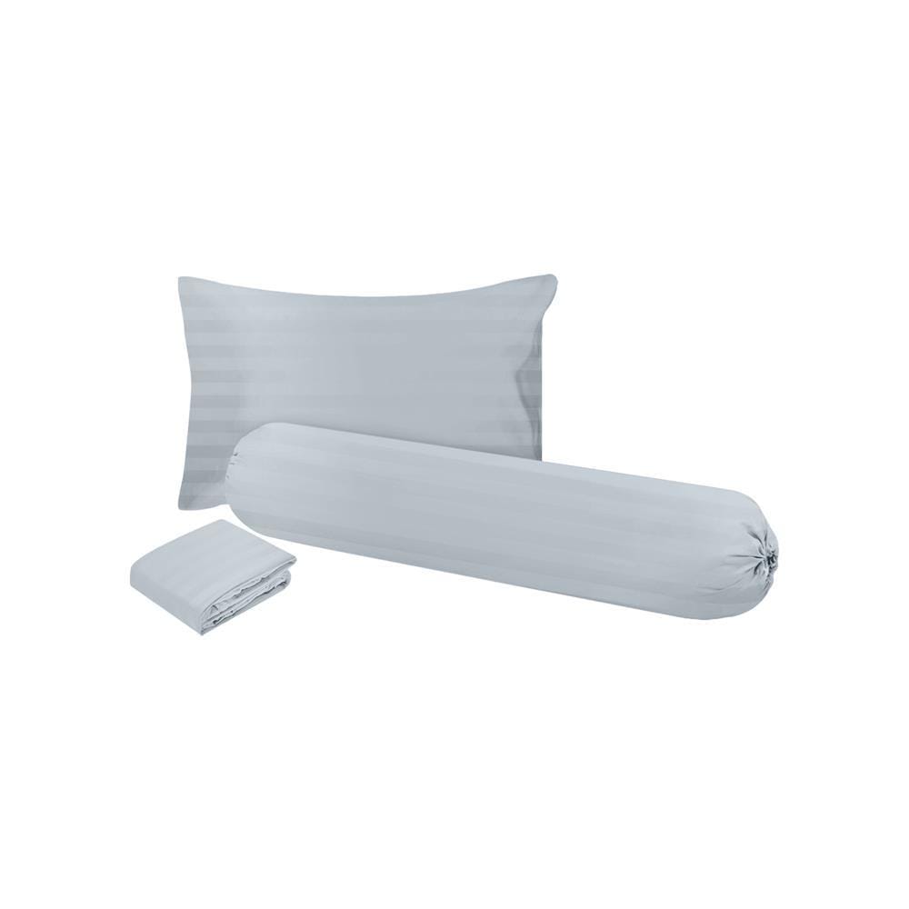BEDSHEET SET 3.5FT 3PCS HOME LIVING STYLE FLORENCE GREY [EXCLUSIVE FROM HOMEPRO THAILAND]