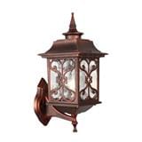 PRE-ORDER BRIGHT OBJECTIVES WALL OUTDOOR 8835/W 445MM E27 RED ANTIQUE BRASS