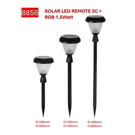 PRE-ORDER BRIGHT OBJECTIVES SOLAR LED BOLLARD 8856 3C 1.5W 905MM-POINTED