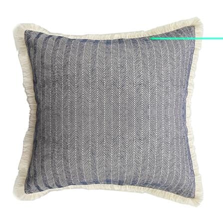 HOME LIVING STYLE CUSHION WAVERLY 18X18 BLUE