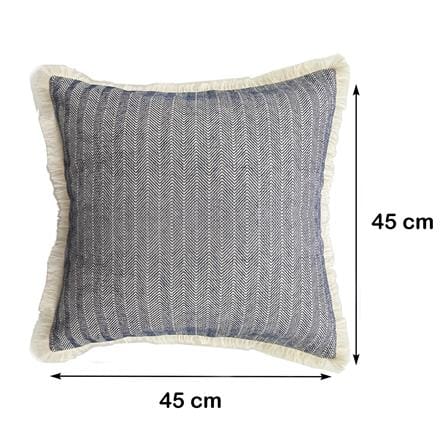 HOME LIVING STYLE CUSHION WAVERLY 18X18 BLUE