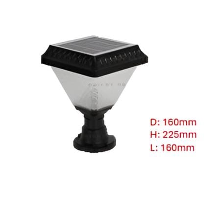 PRE-ORDER BRIGHT OBJECTIVES SOLAR LED GATE LAMP 8857/S 3C 1.5W 225MM