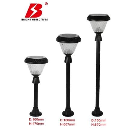 PRE-ORDER BRIGHT OBJECTIVES SOLAR LED BOLLARD 8856 3C 1.5W 667MM-ROUND