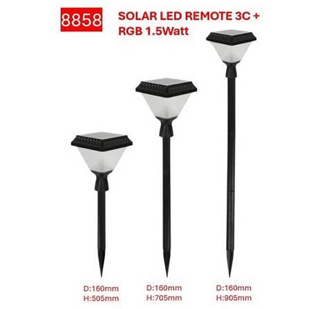 PRE-ORDER BRIGHT OBJECTIVES SOLAR LED BOLLARD 8858 3C 1.5W 505MM- POINTED